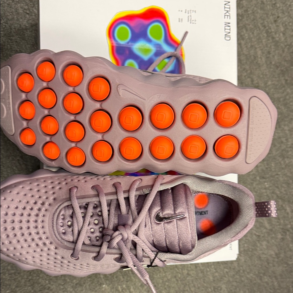 Nike Lilac and Orange Athletic Shoes
